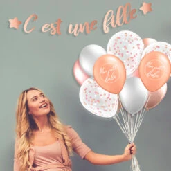 Guirlande C'est Une Fille Rose Gold