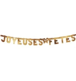 GUIRLANDE OR JOYEUSES FËTES