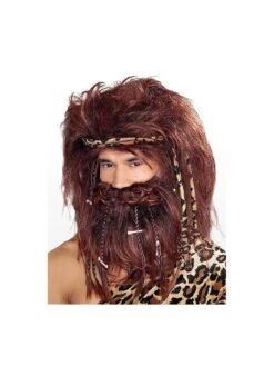 Perruque Homme De Cromagnon Avec Barbe