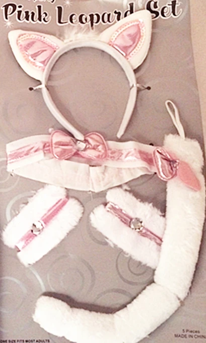 Set Chat Rose Et Blanc Luxe 1 Set Chat Rose Et Blanc Luxe