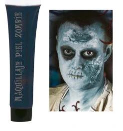 Maquillage Zombie Bleu