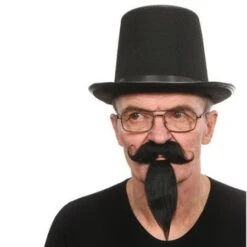 Moustaches Et Bouc Noir