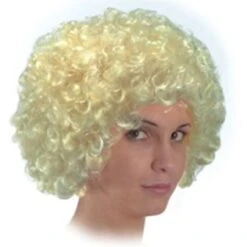 Perruque Pop Bouclée Blonde