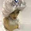 Perruque De Princesse Blanche Avec Diadème