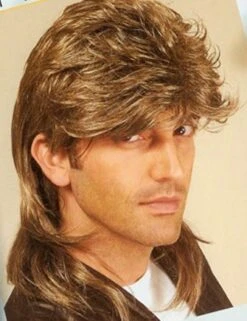 Perruque Mullet Années 80