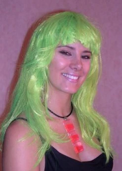 Perruque Disco Verte