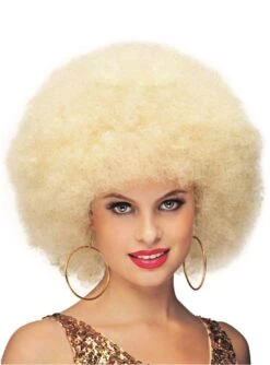Perruque Afro Blonde