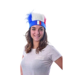 Perruque Bandeau Tricolore -Netbootic perruque bandeau supporter france 1