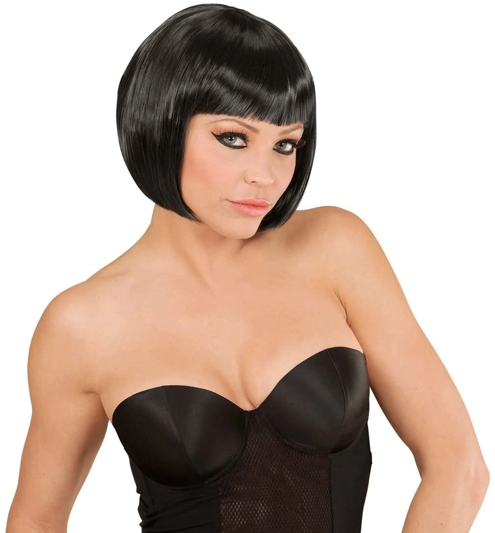 Perruque Courte Charleston Noire 1 Perruque Courte Charleston Noire