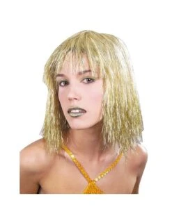 Perruque Lamée Fine Or