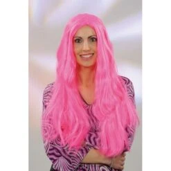 Perruque Longue Hippie Rose