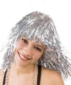 Perruque Lamée Argent