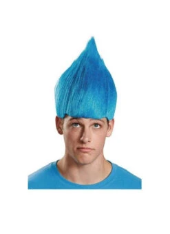 Perruque De Troll Ou Lutin Bleue