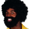 Perruque Manbo Avec Barbe Et Moustache