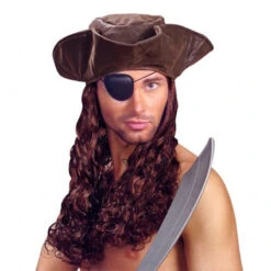 Perruque De Pirate Avec Chapeau