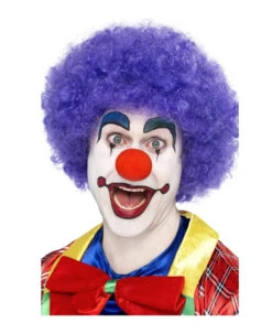 Perruque Pop Clown Mauve