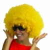 Perruque Pop Afro XL Jaune
