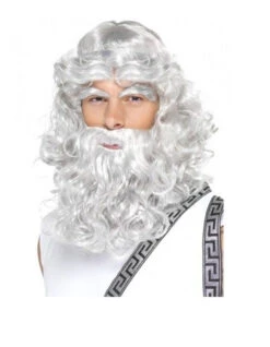 Perruque Et Barbe De Roi Grise