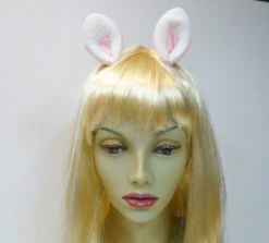 Pinces Avec Mini Oreilles De Chat Blanches Et Roses