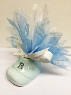 Ballotin Dragées Chausson Bleu Promo