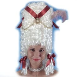 Perruque Pompadour Blanche