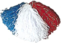 Pompon Bicolore Bleu Blanc Rouge