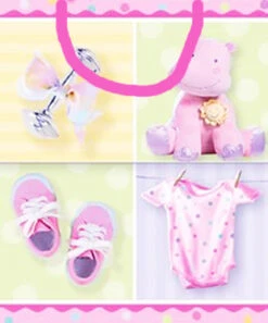 Sac Cadeau Hippopotame Rose