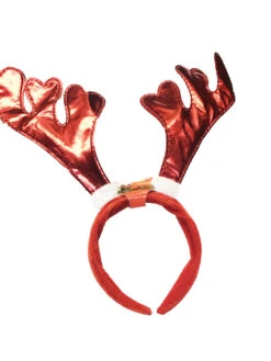 Serre Tête Noel Bois De Renne Rouge