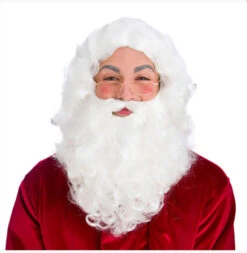 Set Perruque Et Barbe De Père Noel