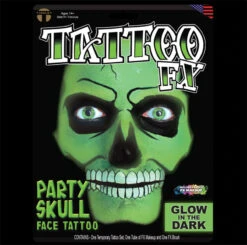 Tatouage FX Tête De Mort Phosphorescente