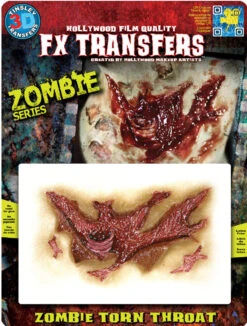 Cicatrice Fx Transferts 3d Gorge Arrachée Zombie -Netbootic transfert 3d gorge tranchee zombie