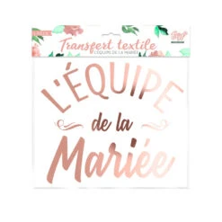 Transfert Textile Equipe De La Mariée