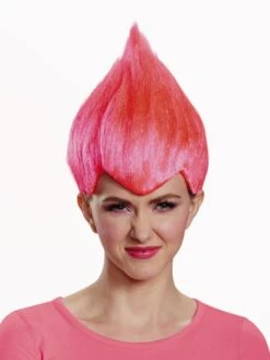 Perruque De Troll Rose