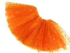 Jupe Tutu De Danse à Pois Pailletés Orange