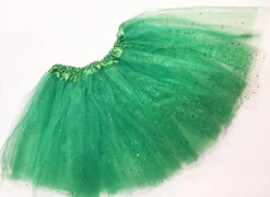 Jupe Tutu En Tulle 40 Cm Vert Brésil à Paillettes