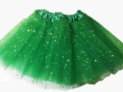 Jupe Tutu Vert Brésil Paillettes Etoiles