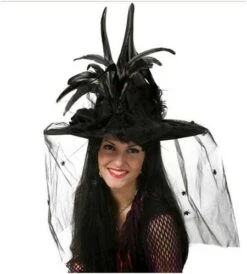 Chapeau De Sorcière Luxe Noir