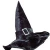 Chapeau De Sorcière Noire Avec Boucle